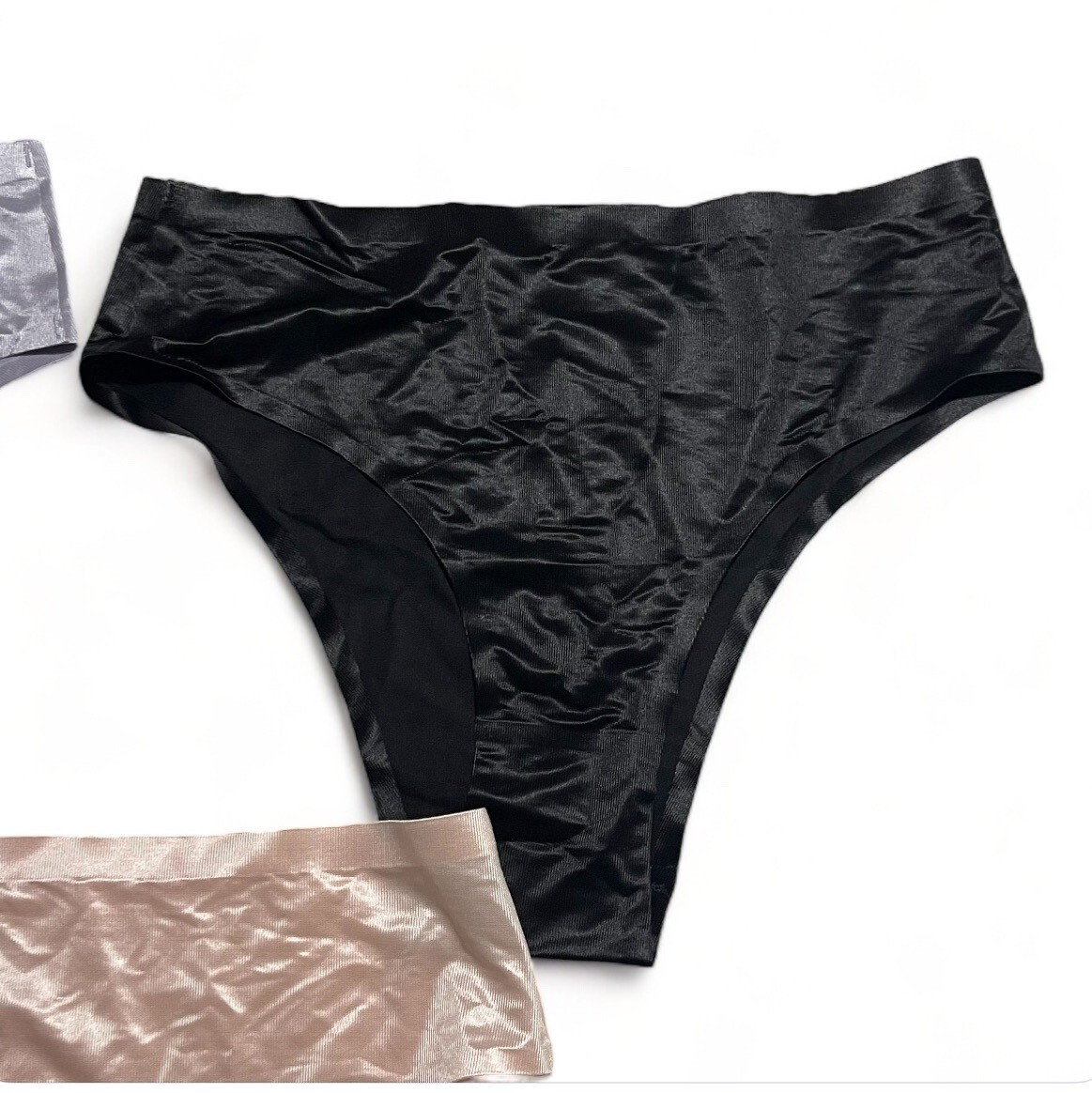 Set Of 3 Underwear Polyamide & Elastane Womens Size L, New