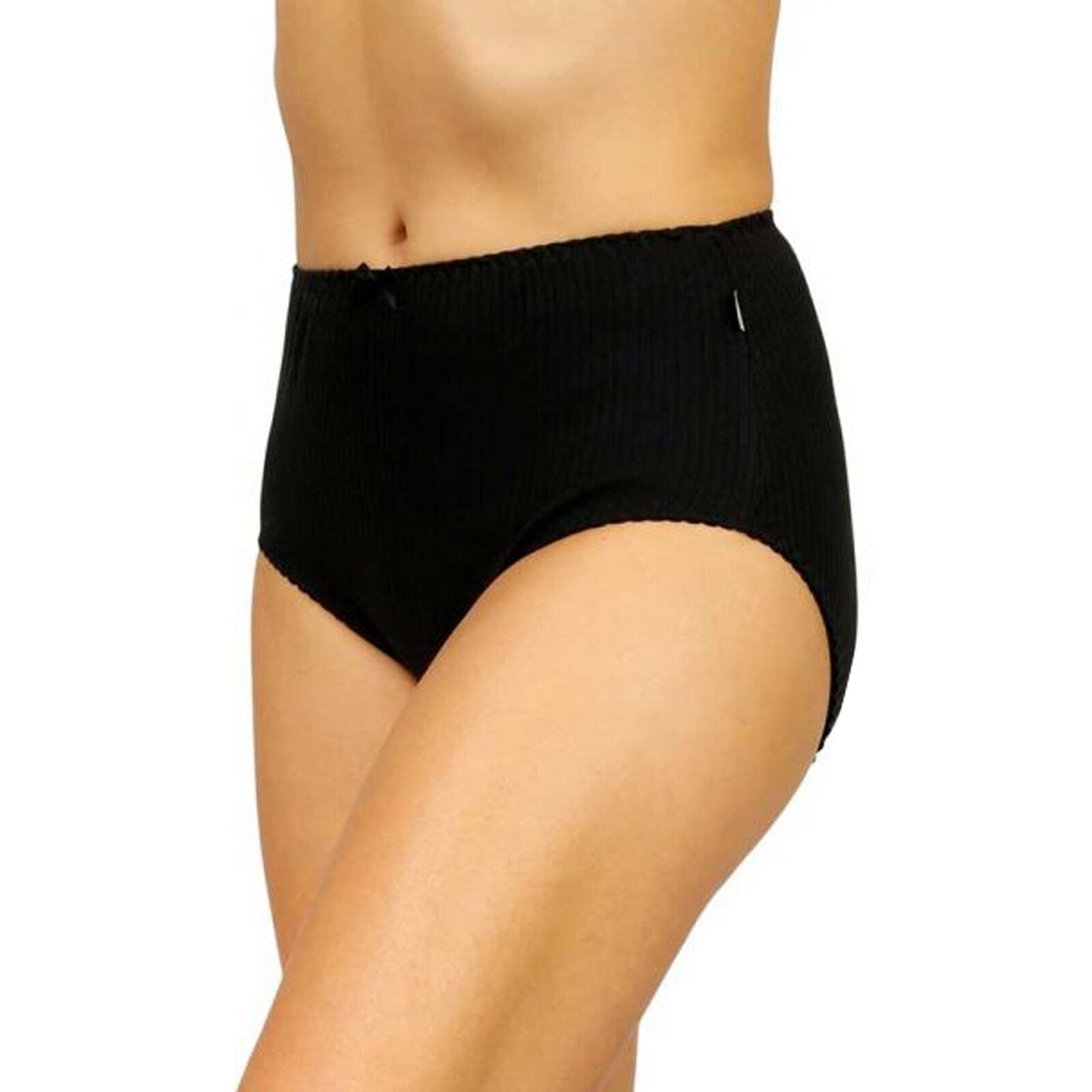4 Pack Bonds Heroes Full Brief Womens Underwear Undies Panties Black WQKHW Bulk