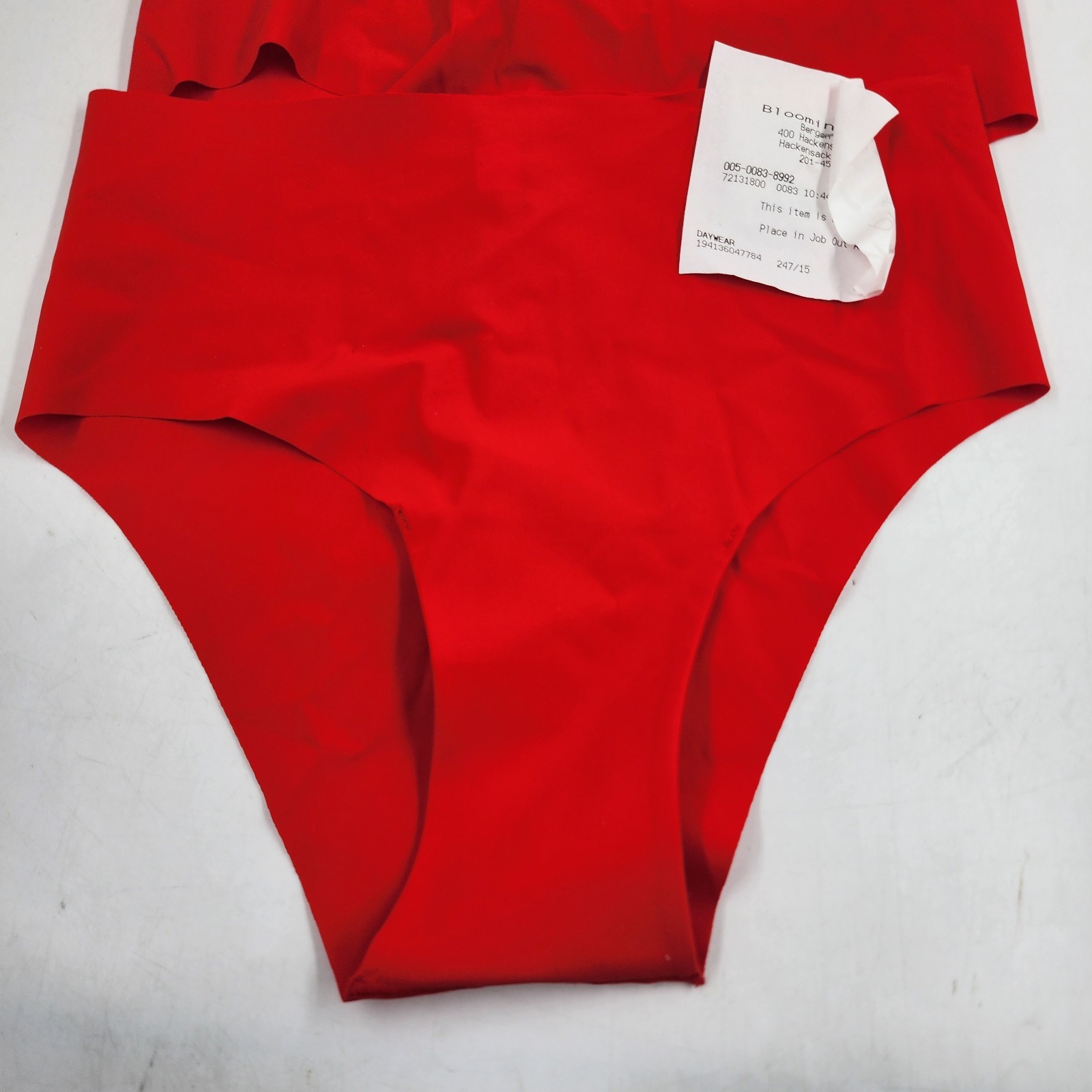 Aqua Intimates Seamless Stretch Laser-Cut Bikini Women’s Small Red Pull On 3 Pk