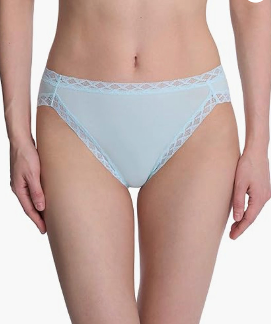 Natori Women’s Bliss French Cut Panties Underwear Green Size XL 8852