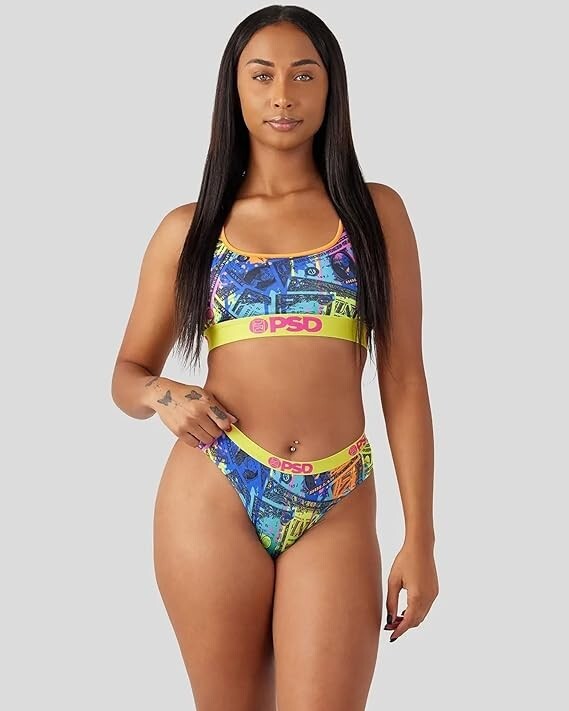 PSD Women’s Dollar Splash Classic Brief Bikini Size Medium (26″ to 27″ Waist)