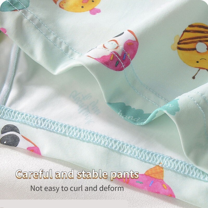 Couple Boxer Shorts Men’s Ice Silk Cartoon Cute Summer Cool Breathable Underwear