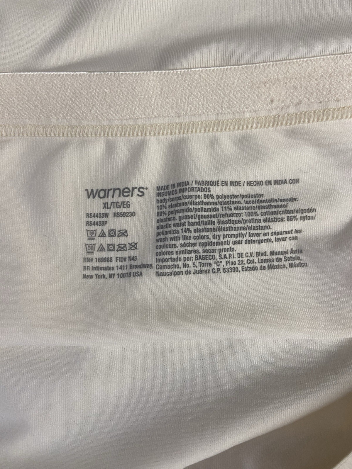 Warner’s Panties Granny Sissy Size XL Light Beige Polyester Blend NWOT