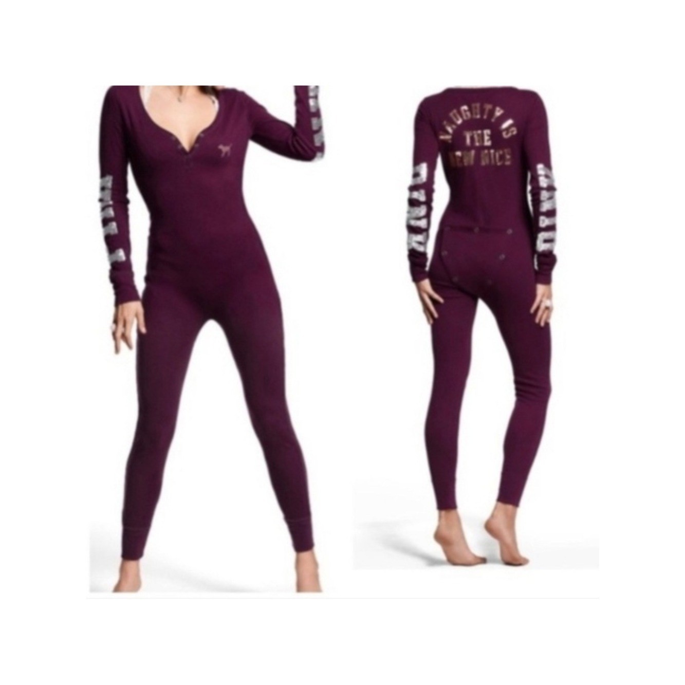 Pink Victoria’s Secret Thermal Naughty is The New Nice Size Small NWT