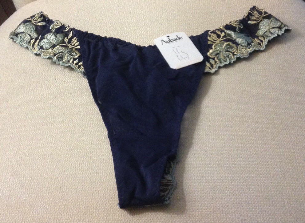 AUBADE TANGA THONG BRIEF LARGE & XLARGE – PURPLE RED PINK GOLD NAVY WHITE BLACK