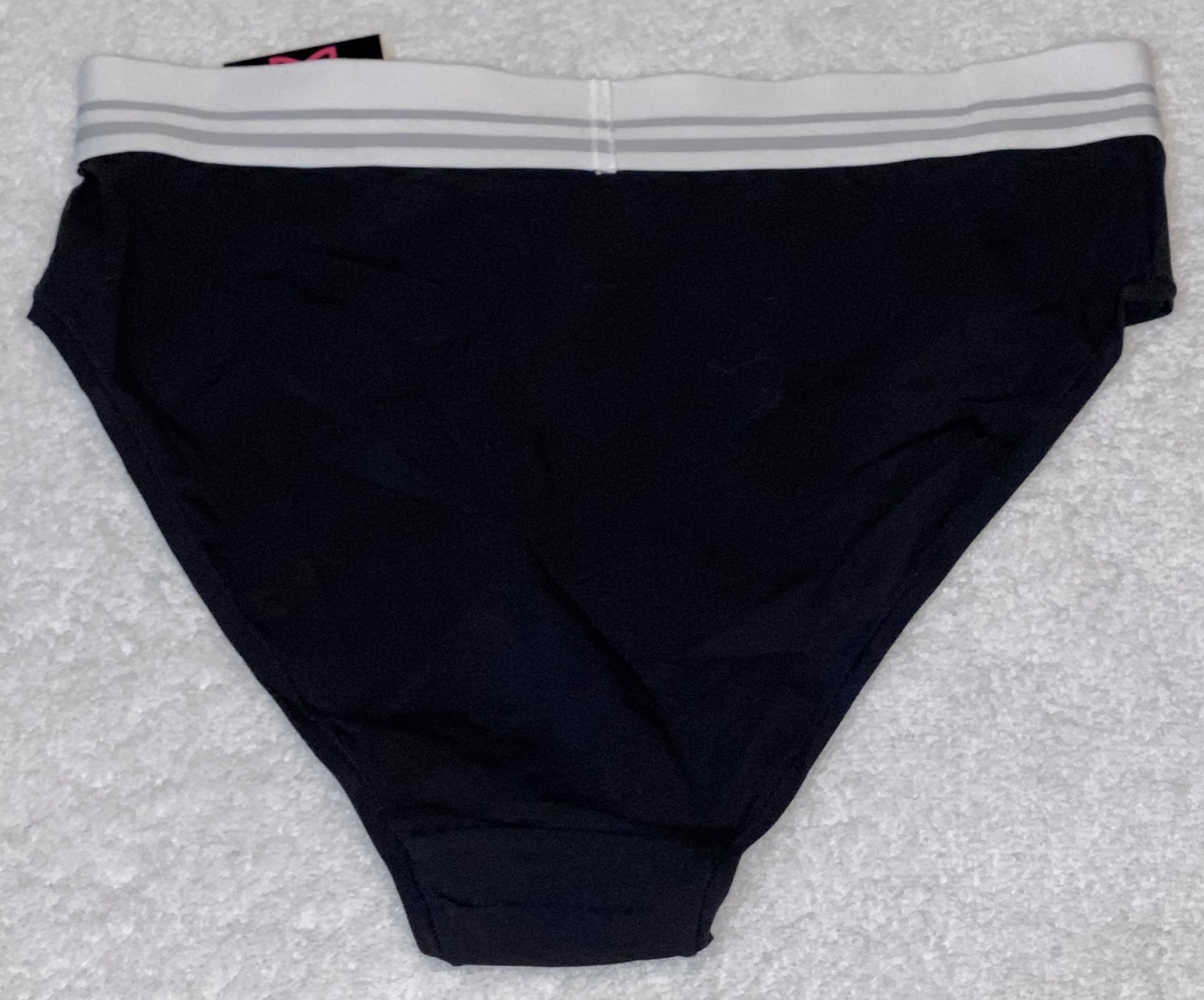 MAIDENFORM Super Soft Cotton Stretch Hi Waist Black Bikini Panty Womens Sz S M L