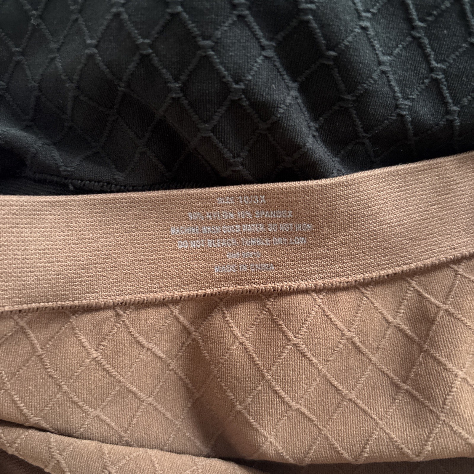 2 VTG NWT Delta Burke Boyshort Panties Mocha and Black 10 3X Tag-less Seam-less