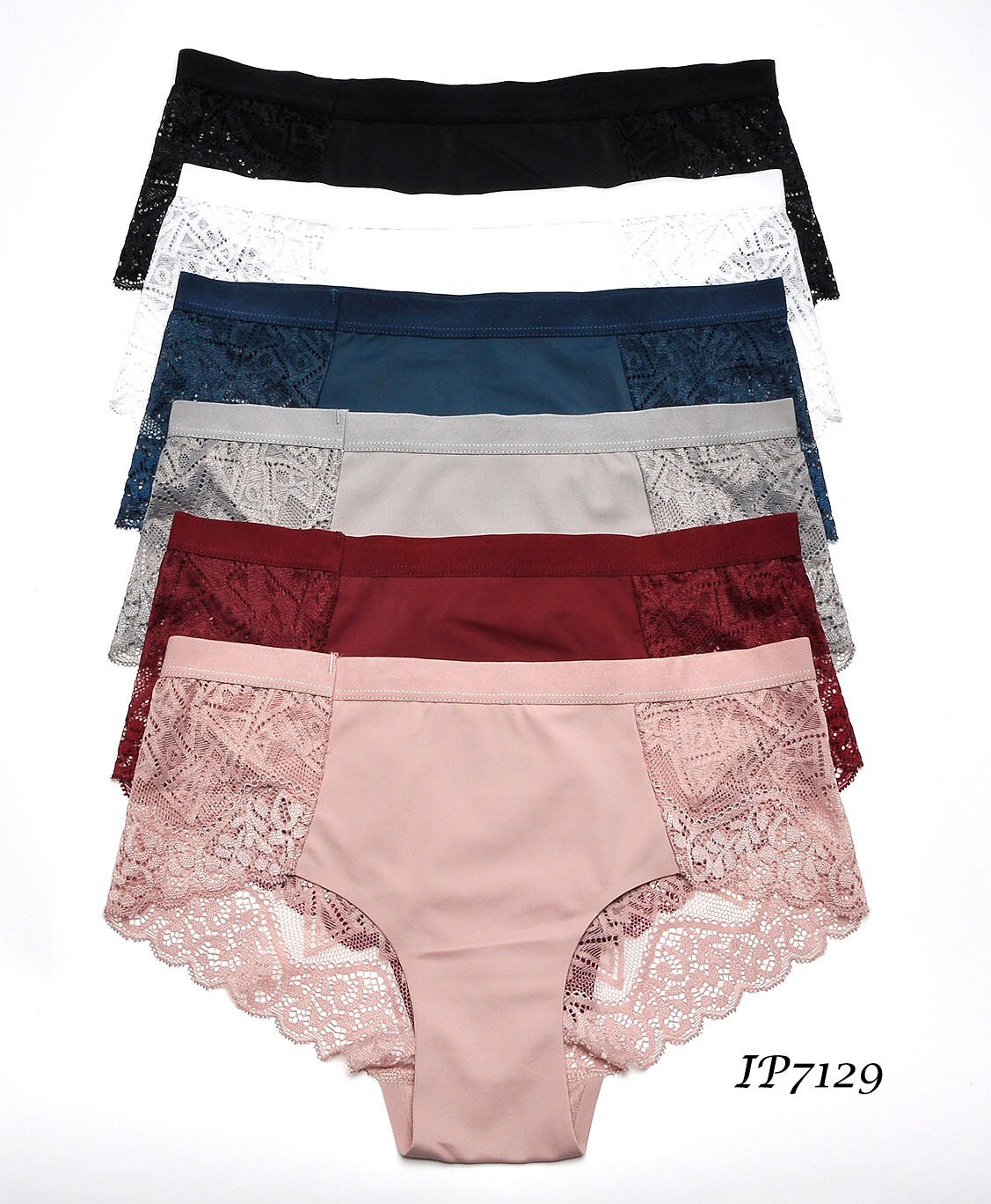 6/12 PACK Women Silky icy Seamless Panties Lingerie No Show Liner Underwear 7129
