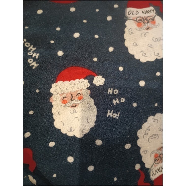 Mens His & Hers Old Navy Santa Holiday Pajama Bottoms One M, One L Christmas