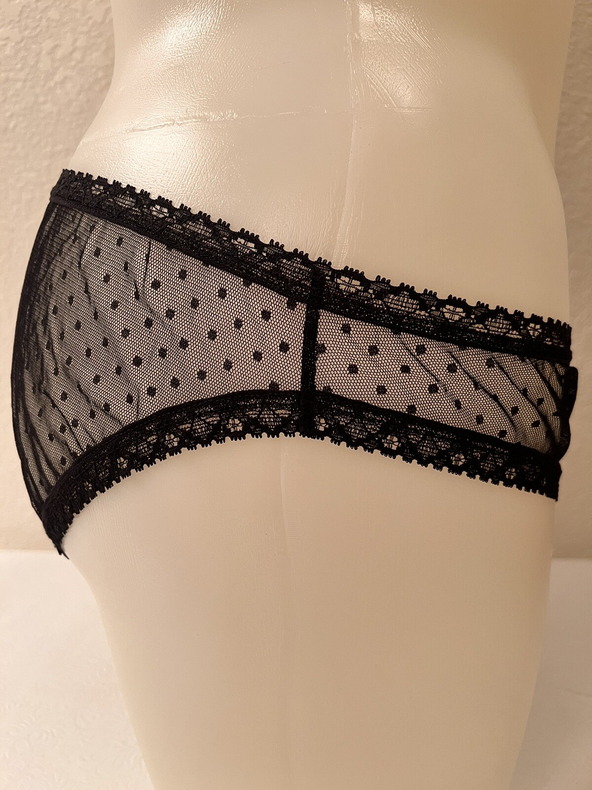 Only Hearts Coucou Lola Open Gusset Crotch Bikini Panty 1X D’esprit Mesh & Lace