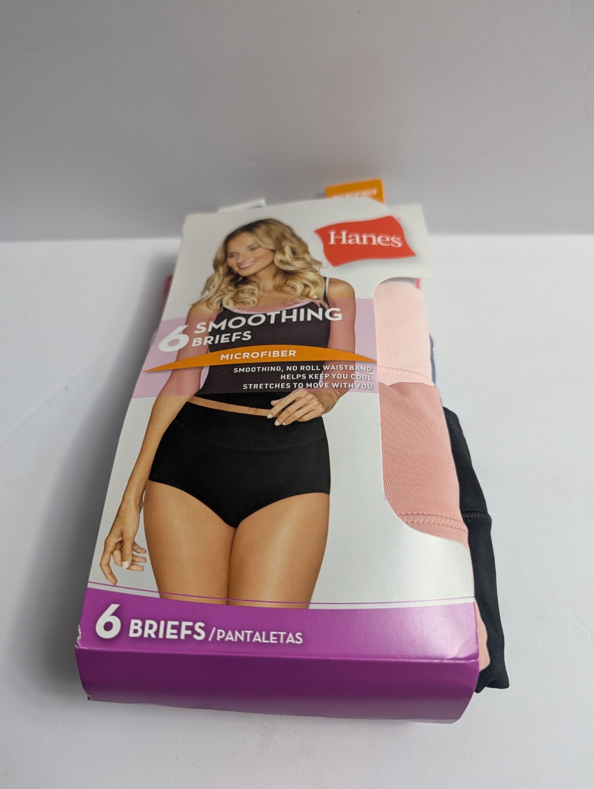 Hanes Premium Women’s Briefs 4-Pack Size 8 XL Cool Comfort Microfiber Assorted