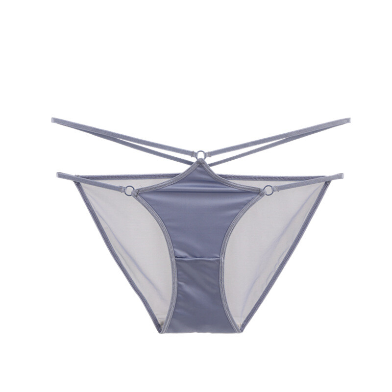 1/6 Pack Lot Women Strappy Satin Panties Vintage Lingeries Underwear Brief Thong