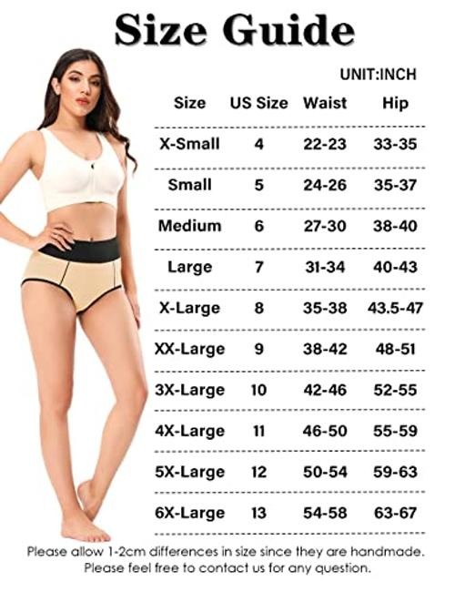 Women’s High Waisted Cotton Underwear Soft Large Multicolored-01-5pack