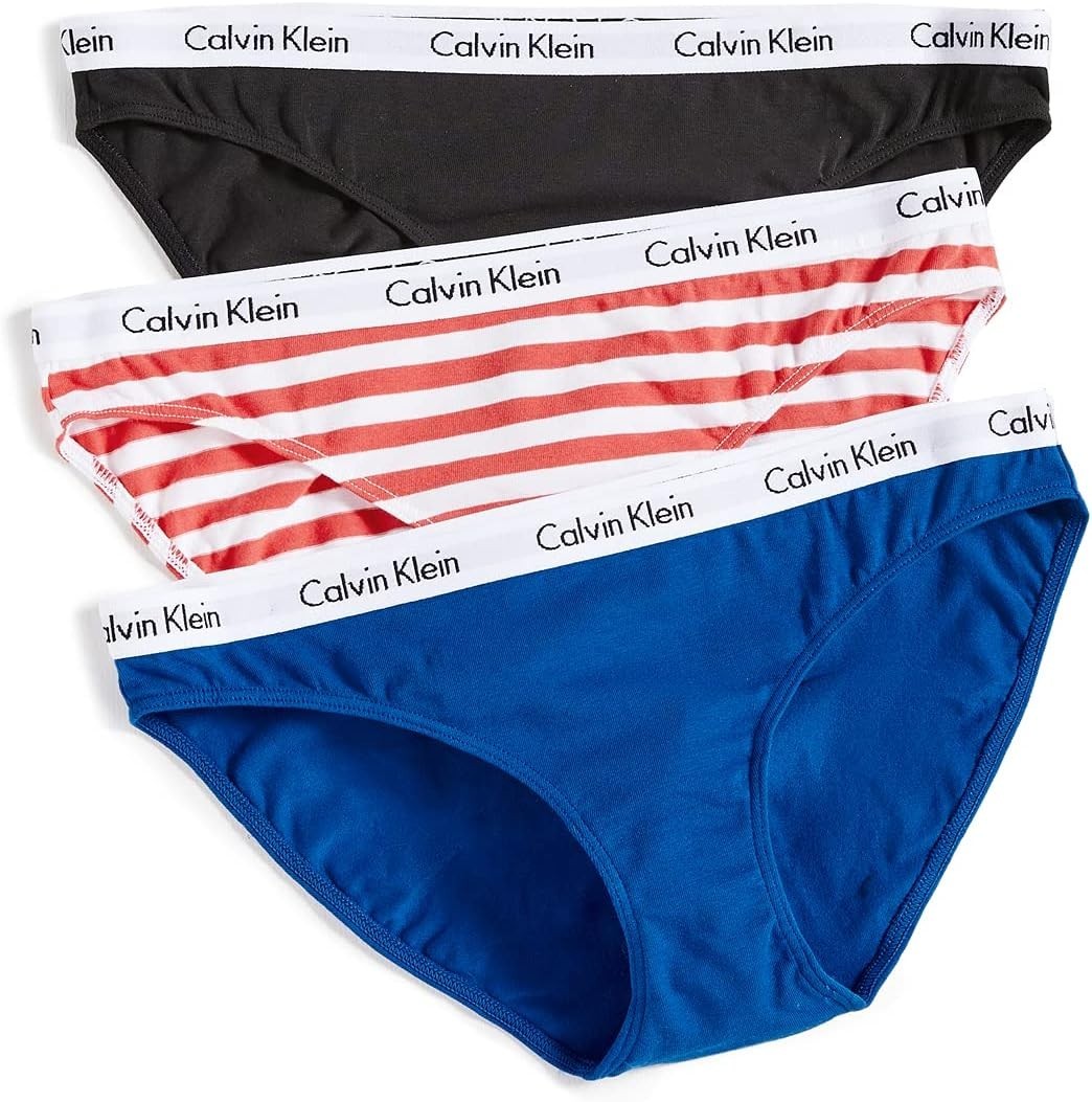 Calvin Klein 3-Pack Carousel Bikini Panty L5650 Women’s Size M