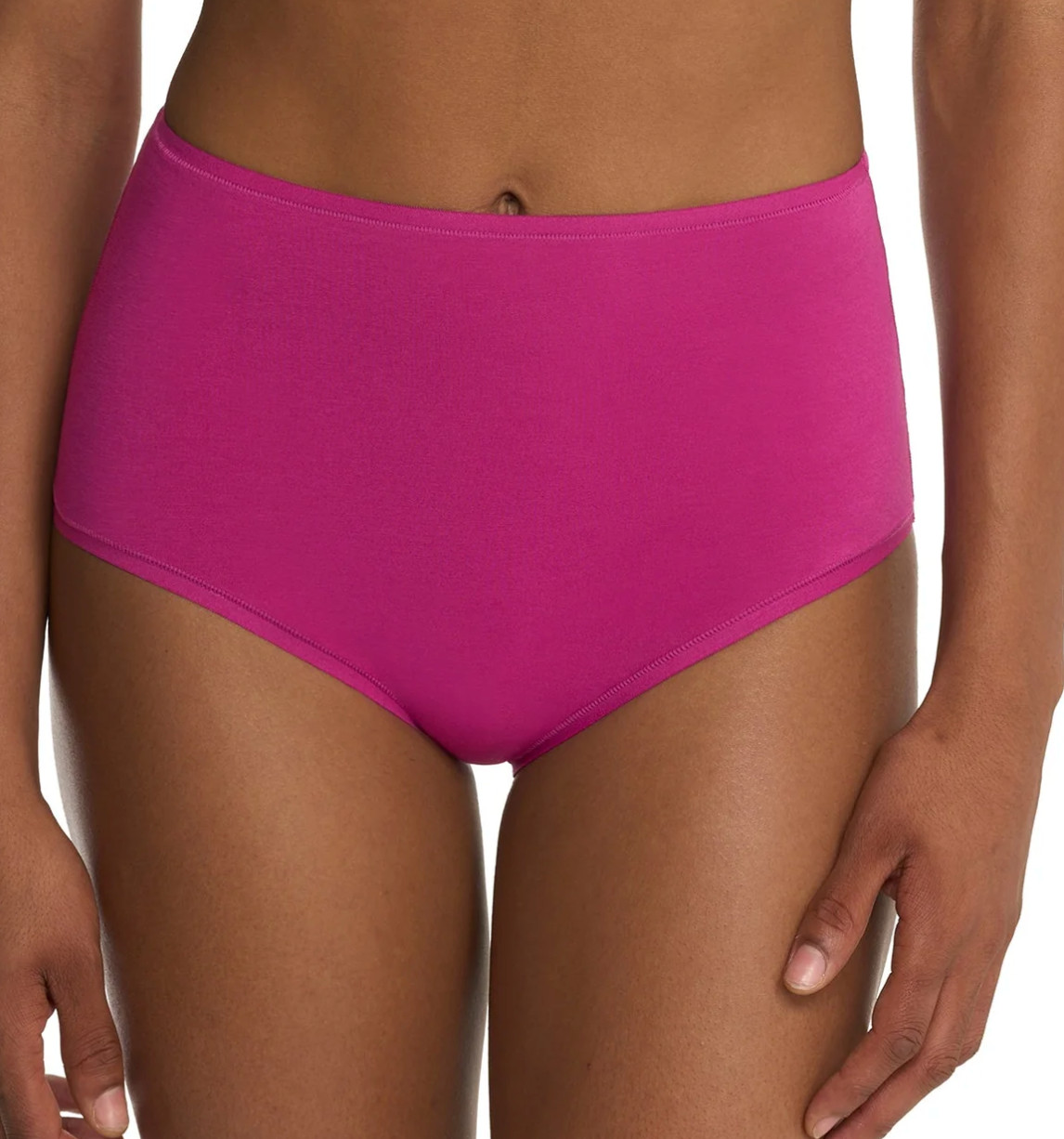 Natori SMALL Bliss Bare Cotton High Waist Brief Panty NWOT 778346 Powder Blue