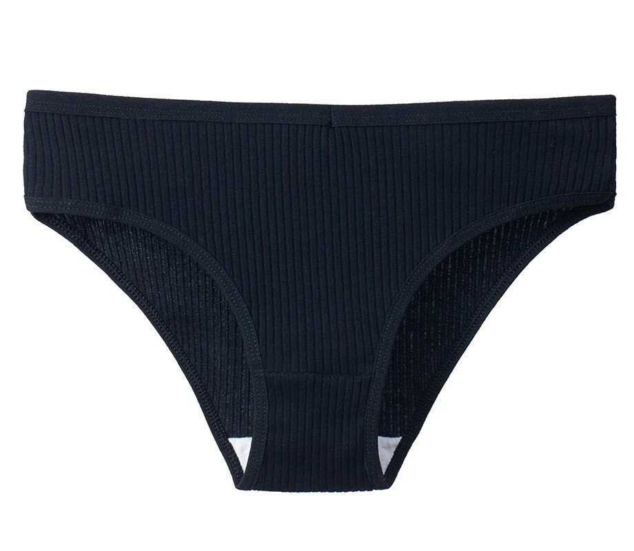 10 uds ropa interior de algodón a rayas, cómoda, transpirable y sexy para mujer