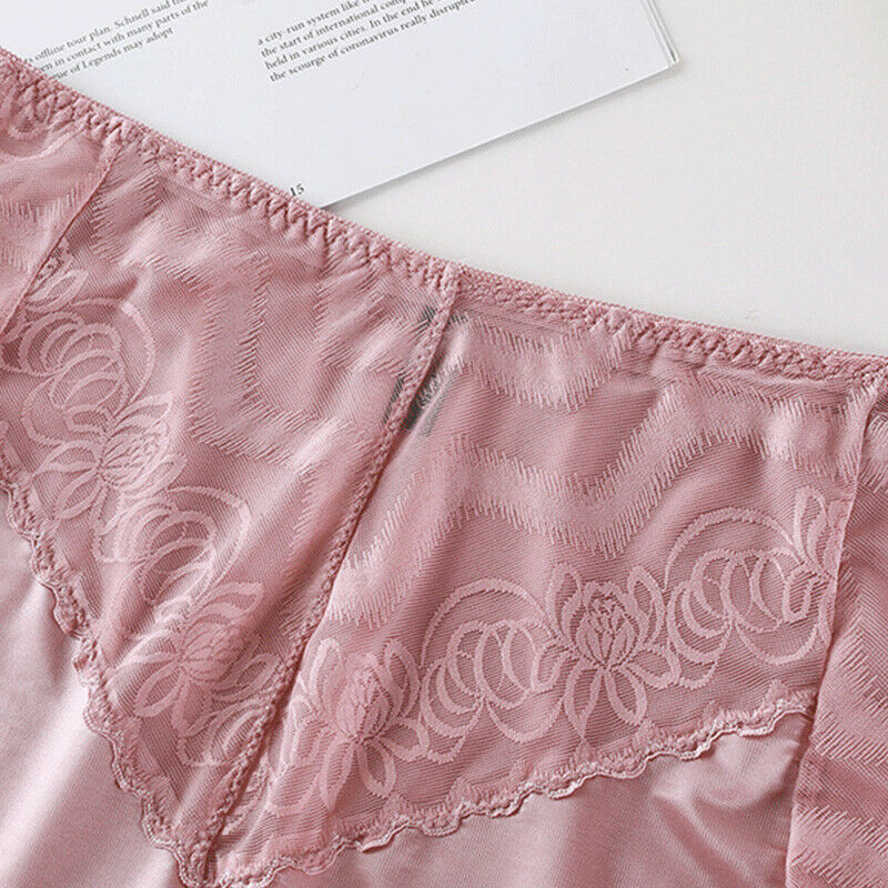 Women Ladies High Waist Knicker Lace Seamless Panties Briefs Underwear Plus Size