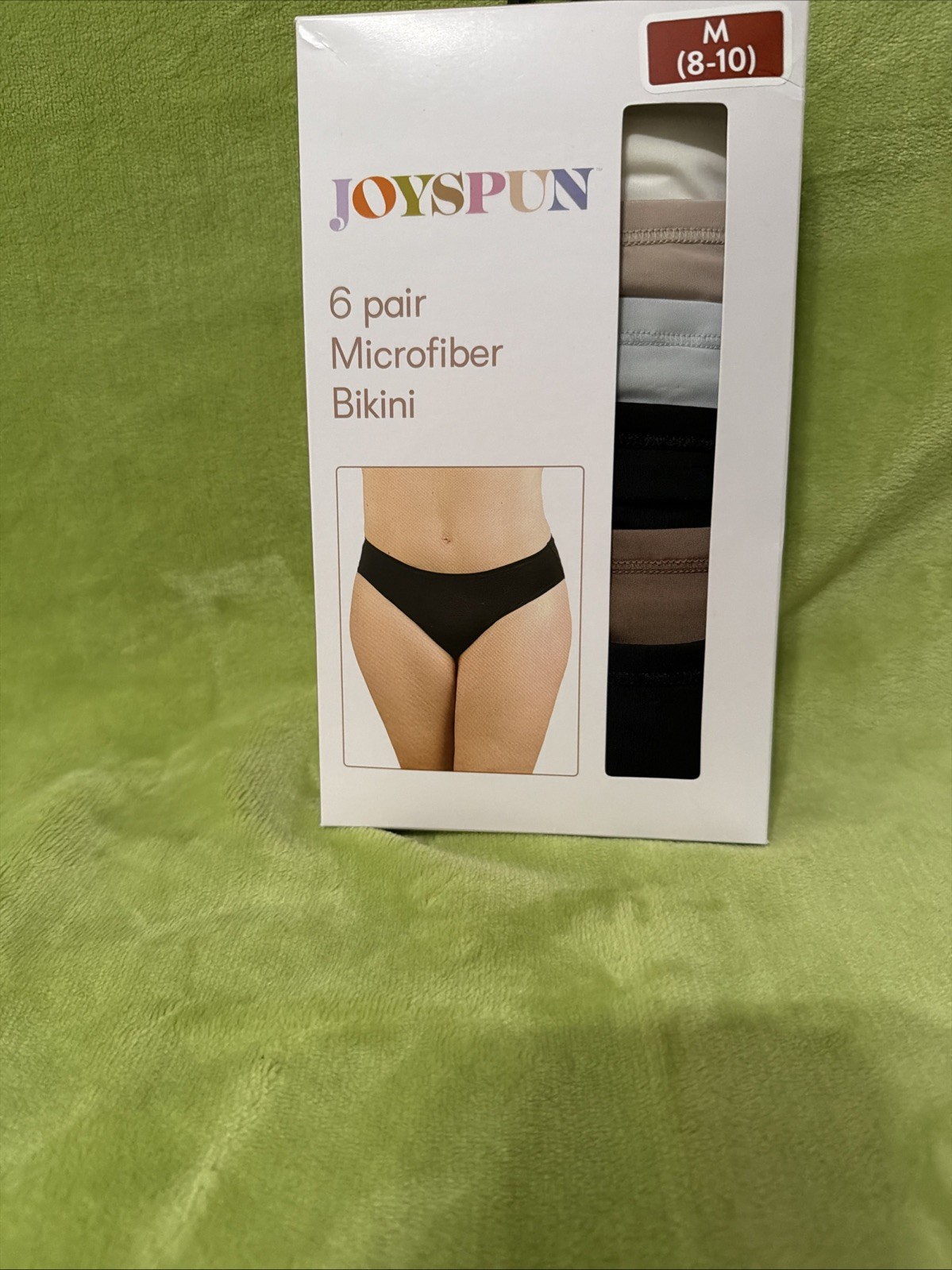Joyspun 6 Pair Microfiber Bikini Size Medium