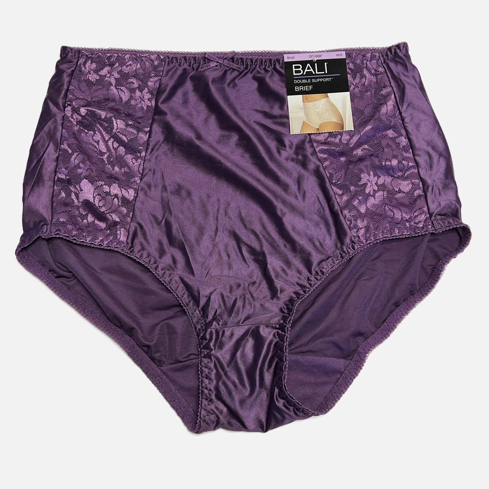 2 Bali Double SUPPORT Brief Panties M 6 MEDIUM DFDBBF – DBB3 Silky Womens