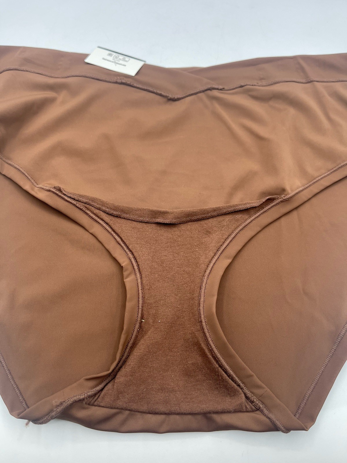 No Boundaries Women’s 2XL Nylon Blend Micro Crossover Hipster, Brown Latte NWT
