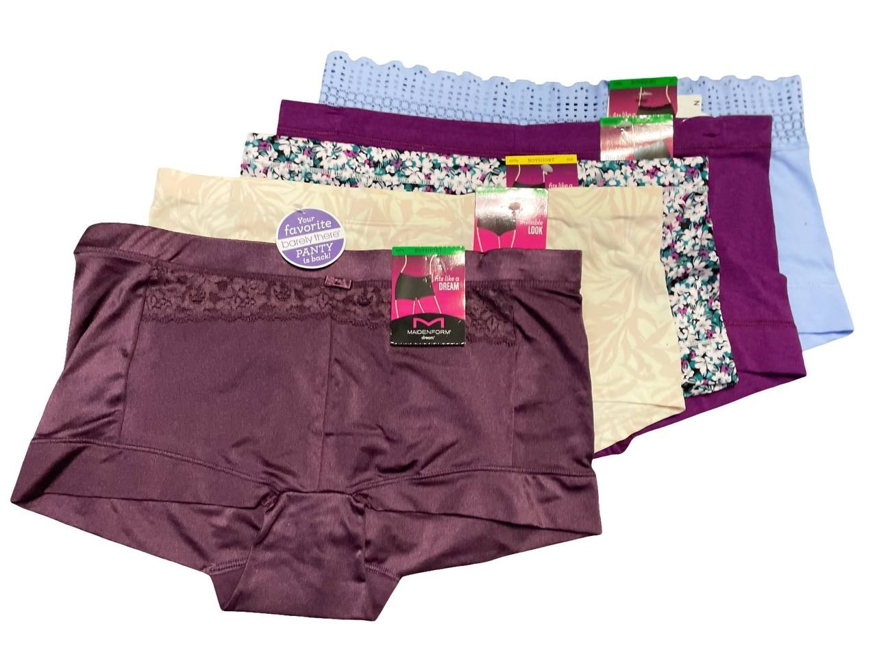 Maidenform Fits Like A Dream Boyshorts, Panties Multicolor New