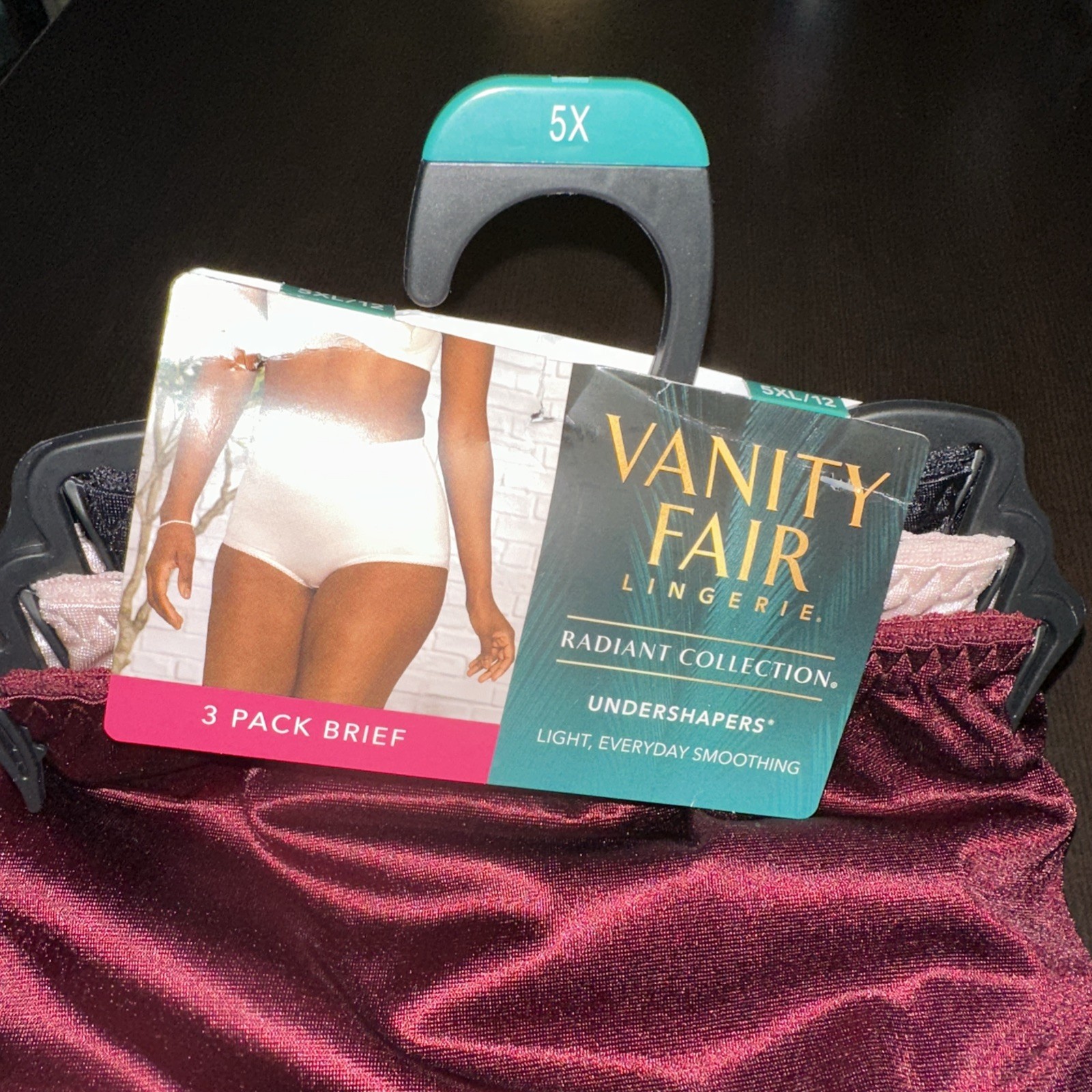 Vanity Fair Radiant Undershapers Brief Underwear 3 Pair Nylon Women 5XL/12