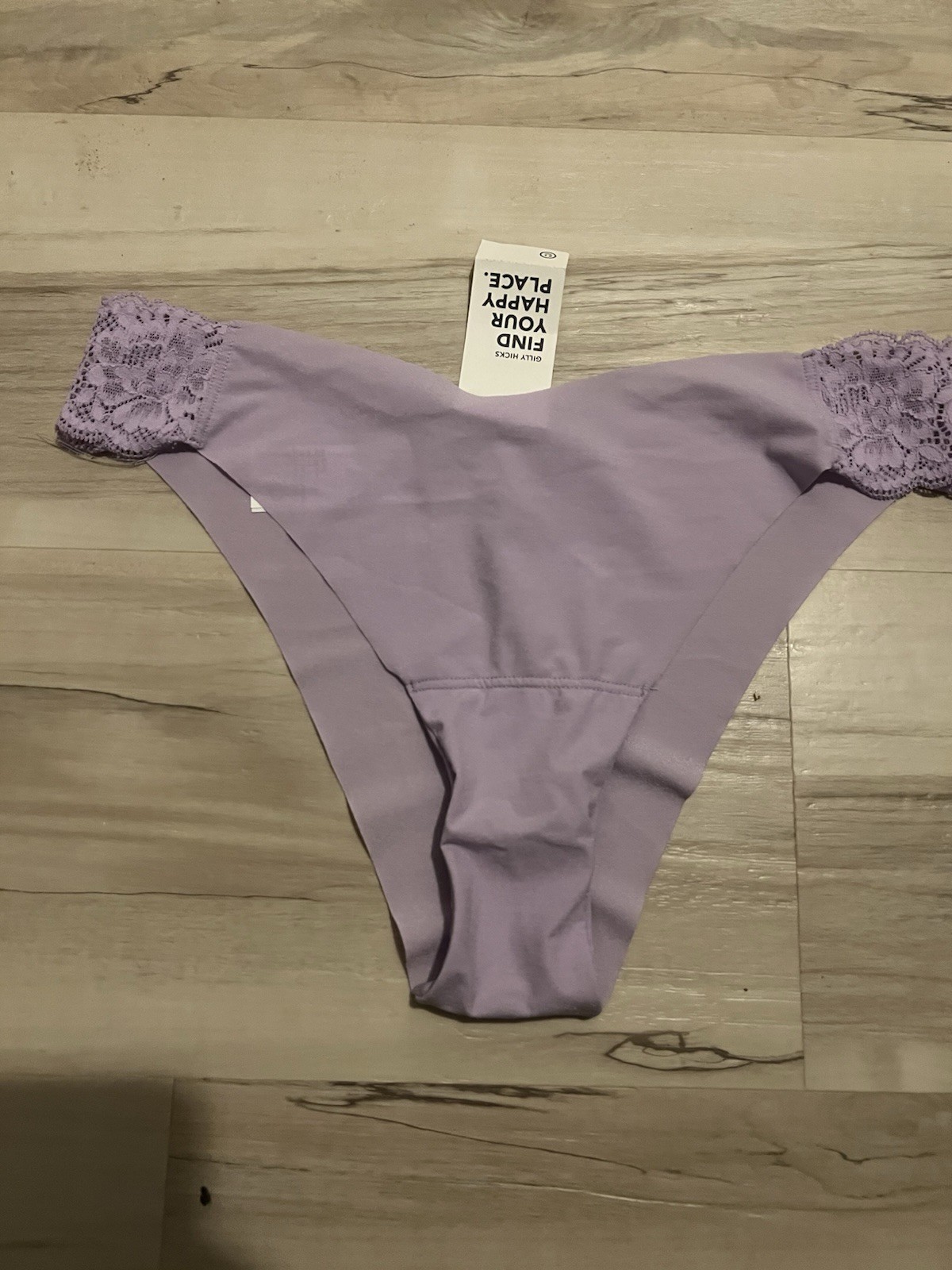 Gilly Hicks Cheeky Panties Purple Lace Accents Size M