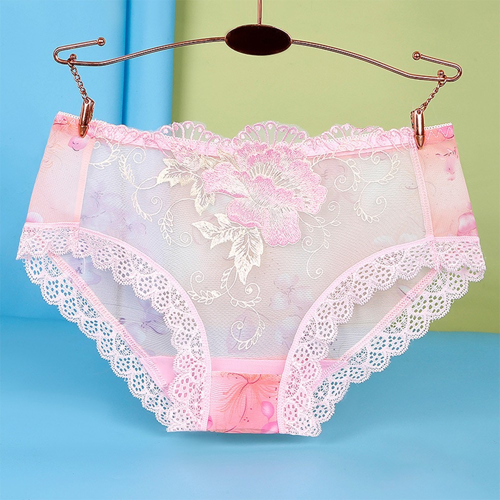Briefs Underwear M~3XL Nylon+Spandex Panties Plus Skin Friendly Transparent