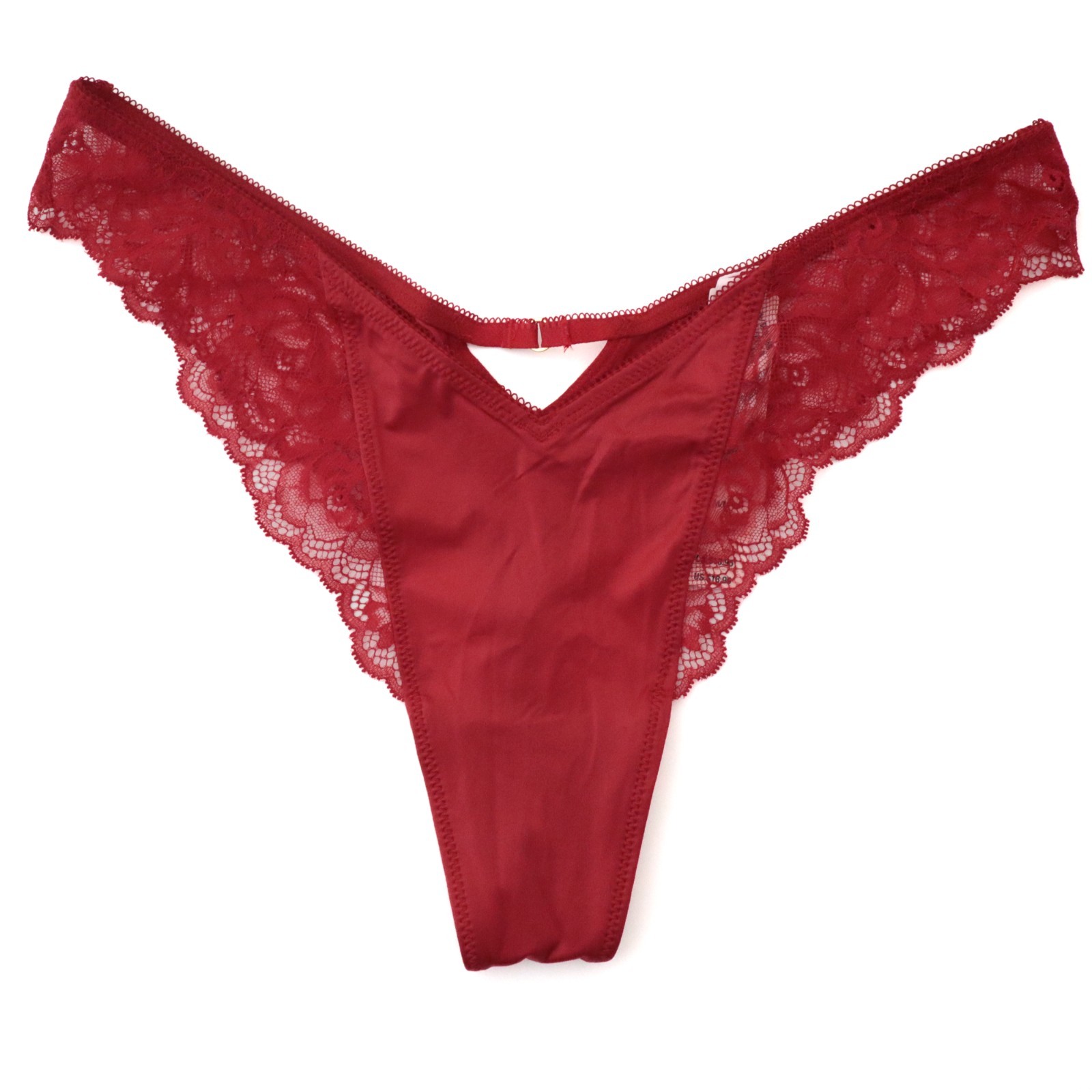 NEW Victoria’s Secret VERY SEXY Satin Lace-Trim High Leg Thong Panty S M L