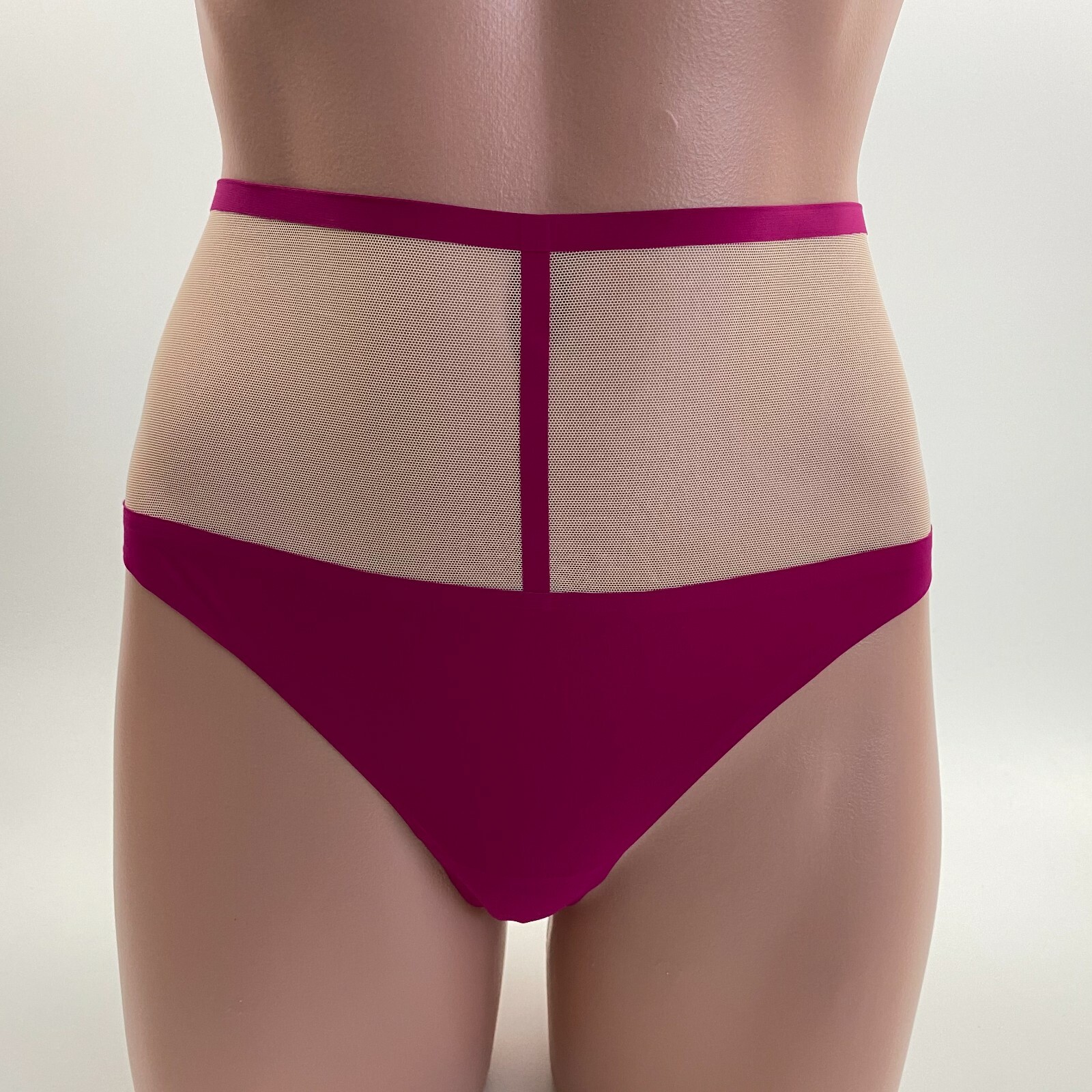 Victoria’s Secret Very Sexy High Waist Thong/String Panty Burgundy Size M NWT
