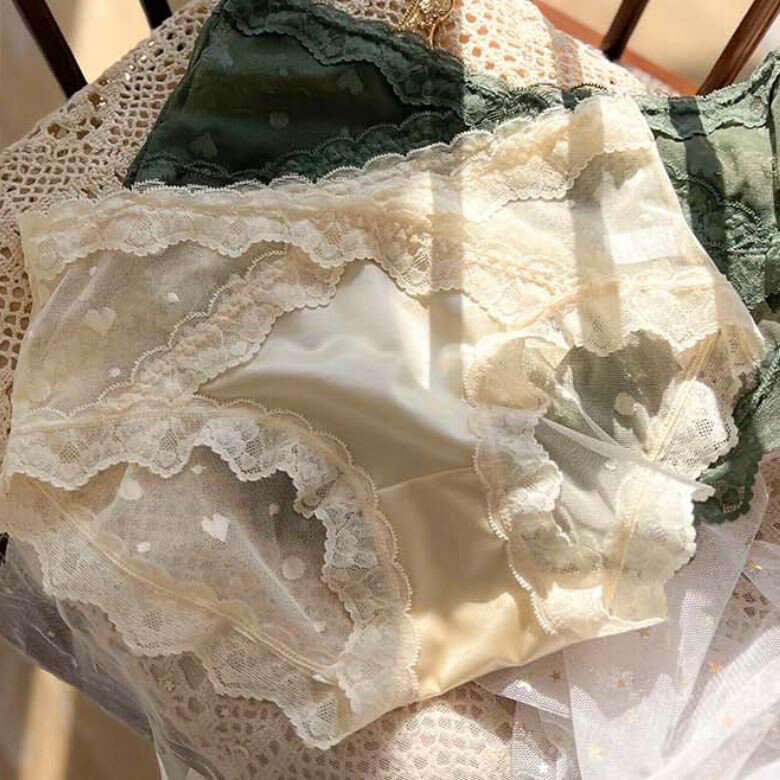 5 Pack Lot Sexy Womens Ladies French Lace Panties Satin Panty Underwear Briefs