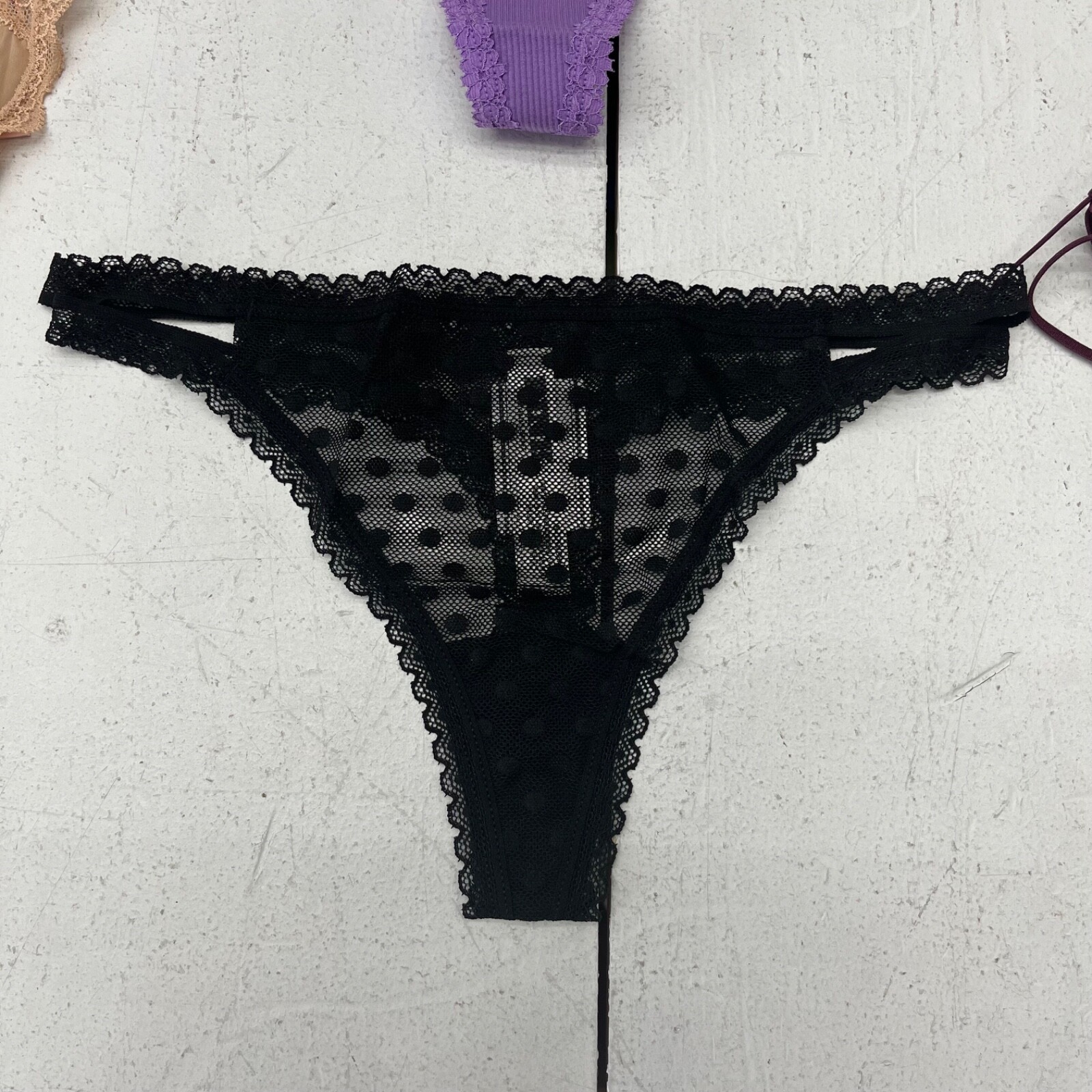 PINK Victorias Secret 5-Pack Thong Underwear Multicolor Womens Size Small