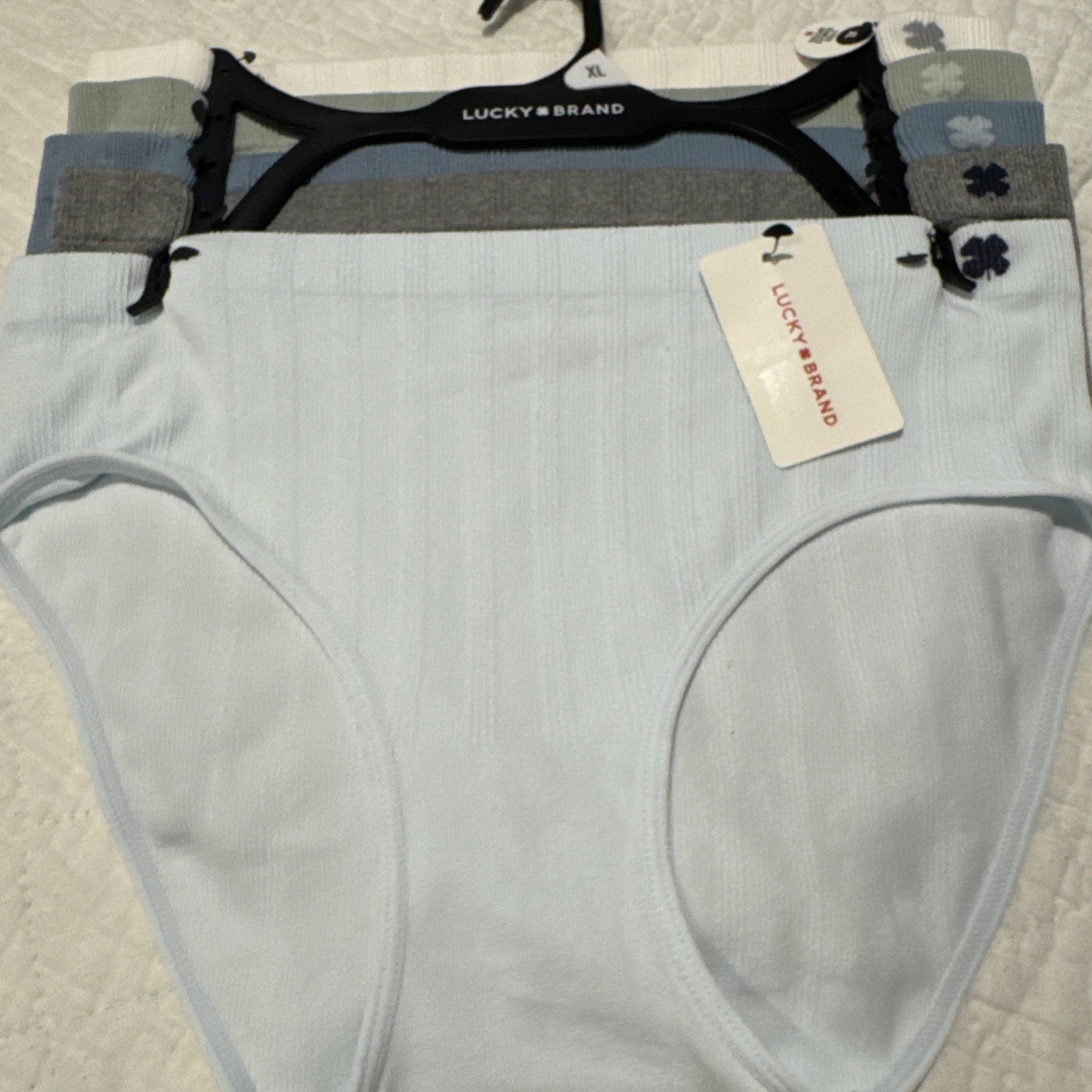 Lucky Brand Los Angeles Women’s 5 Pair Pack Seamless Hipster Panties Size XL