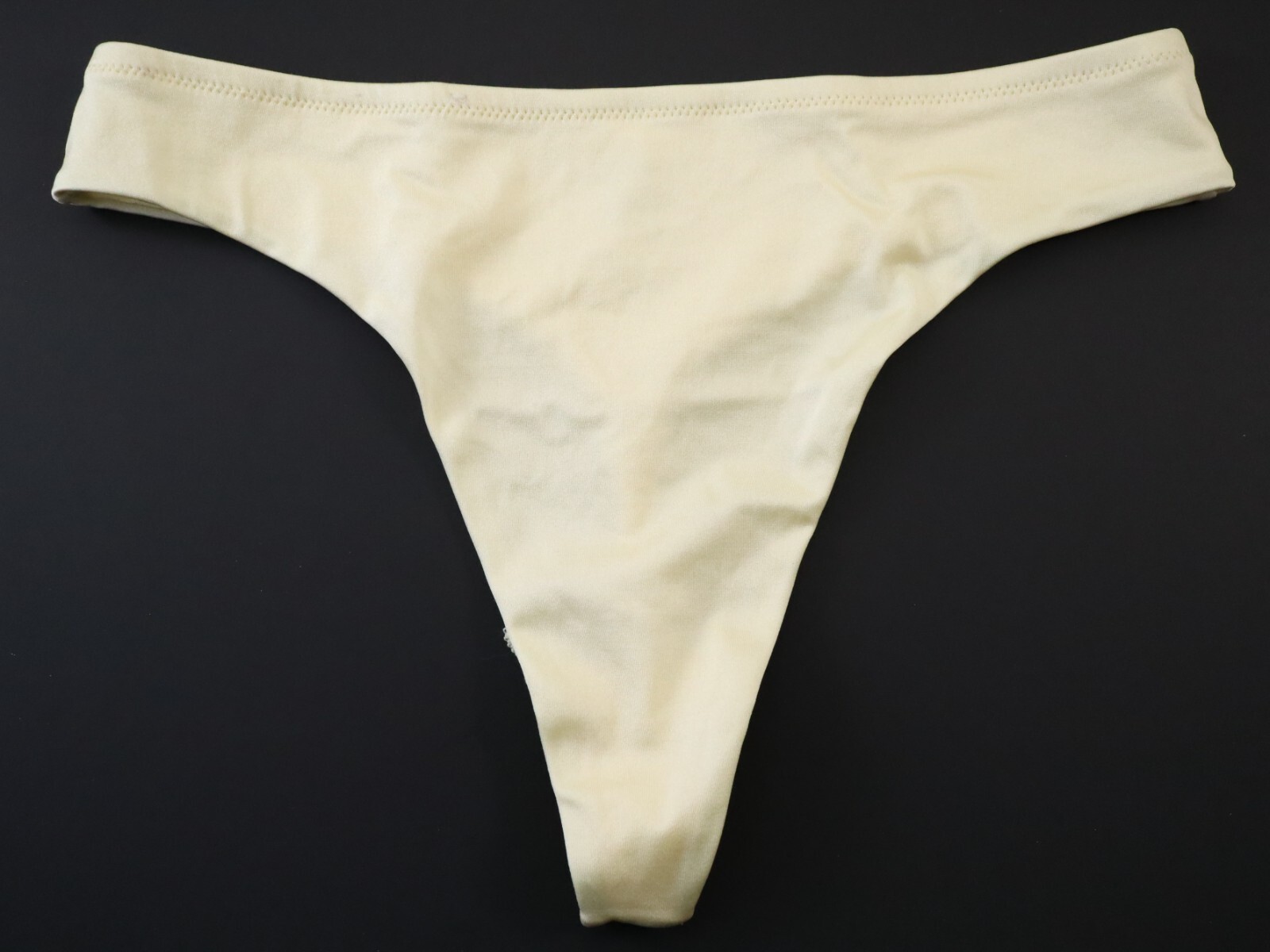 NEW Natori VTG 90s Y2K High Cut Satin Microfiber Thong Panties LARGE