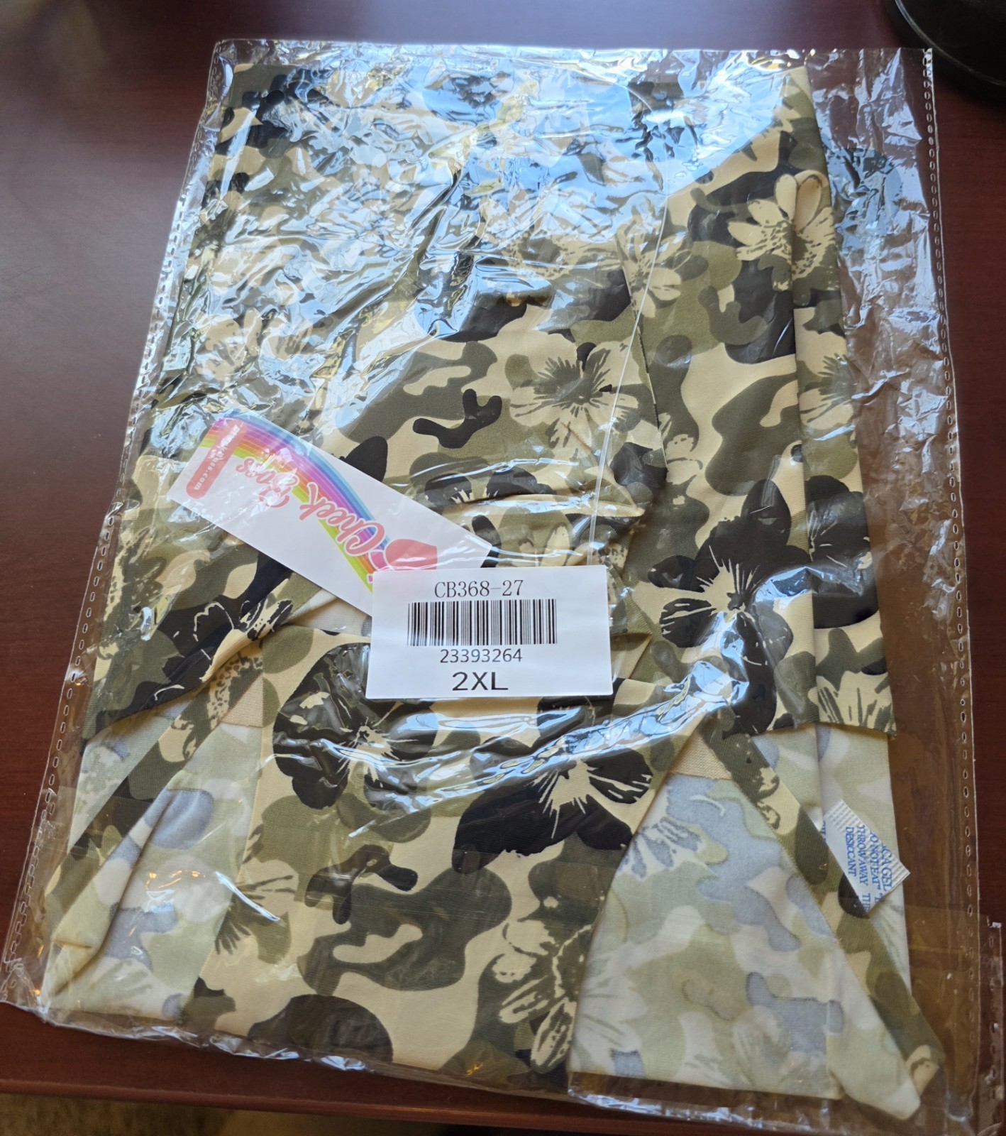 Cheek Boss Briefs Panties 2XL – Tropical Camo
