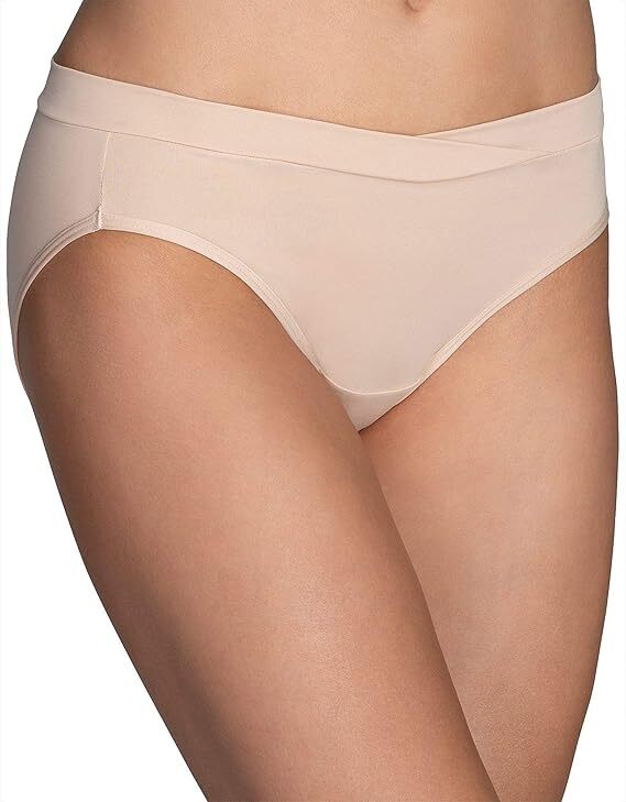 5 Prs Vanity Fair Beyond Comfort Silky Stretch Bikini 18291 Neutral 5-6-7-8