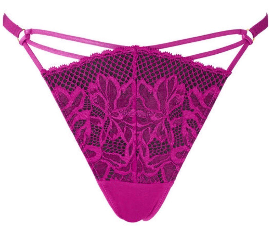 Ann Summers- The Lasting Lover – Thong – Size 20 — New With Tags Pink – Black