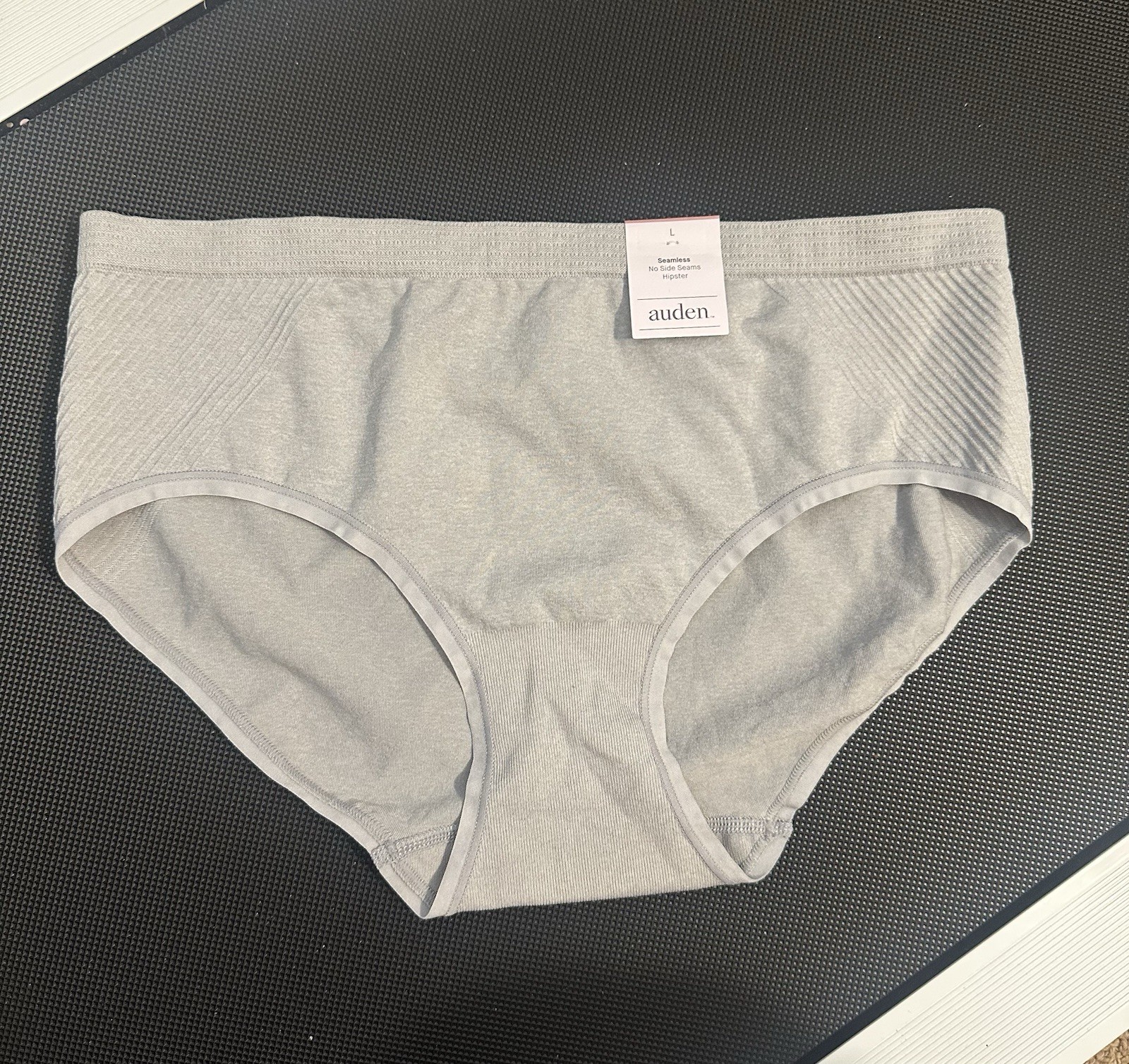 Women’s Seamless Hipster Underwear Auden Heathered Gray Size Large