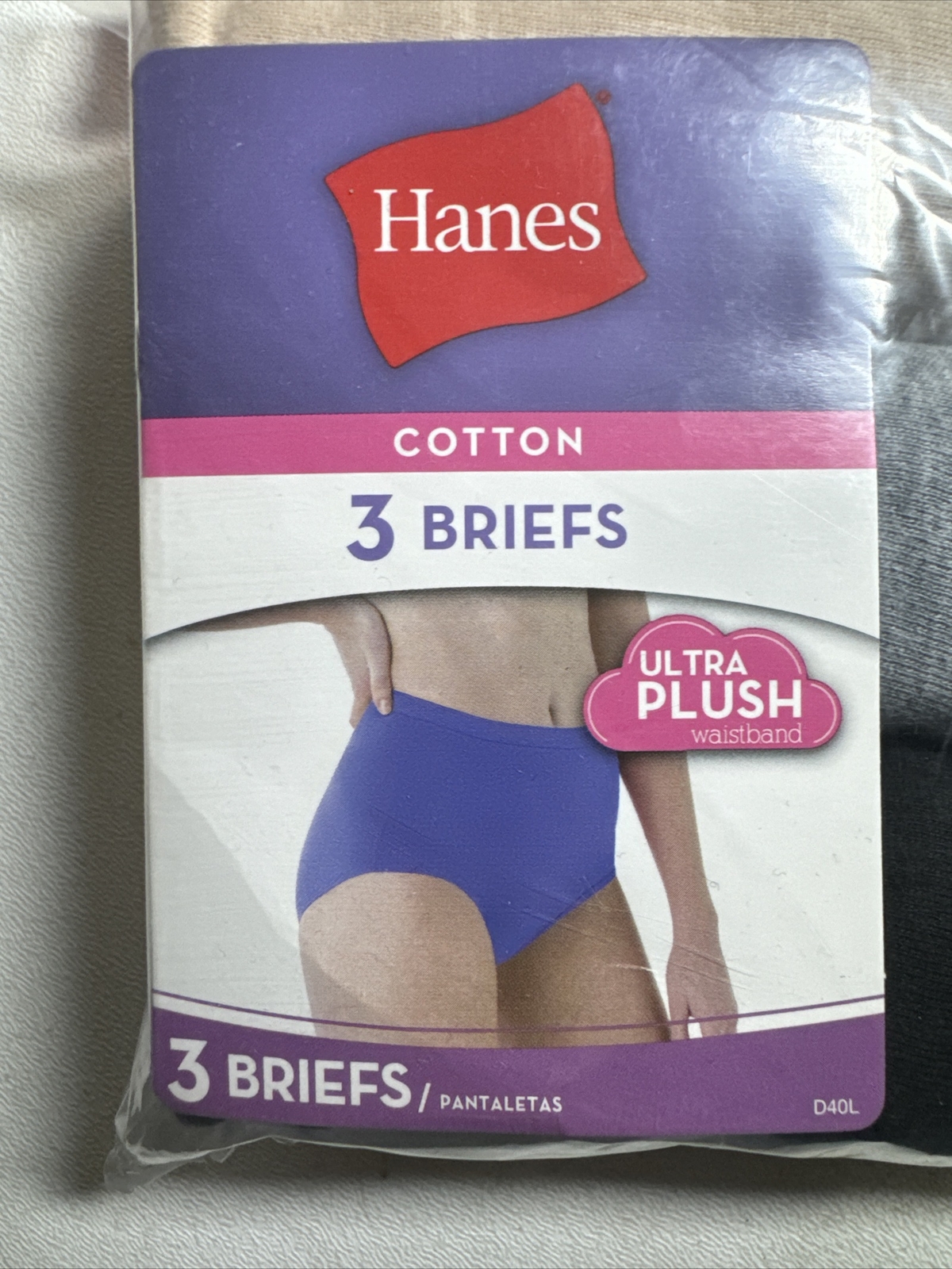 Hanes Cotton Briefs Panties Underwear CHOOSE YOUR SIZE 3 Pack Beige Gray Black