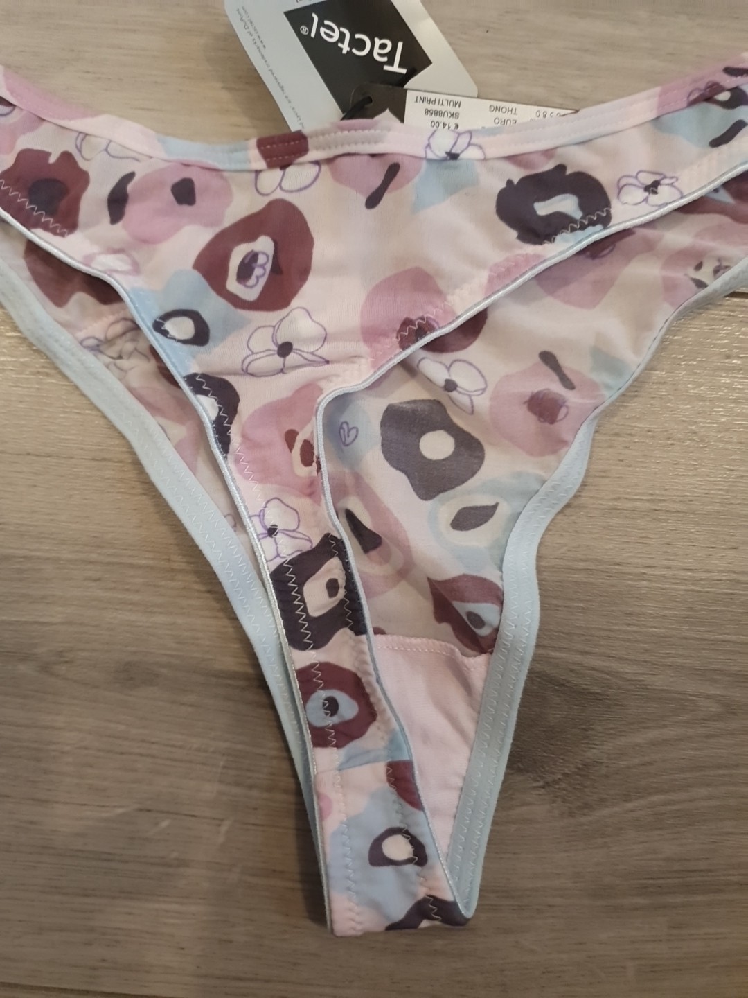 BNWT Vintage Virginware Only For You Asymmetric Design Spirit Thong Size 10-12