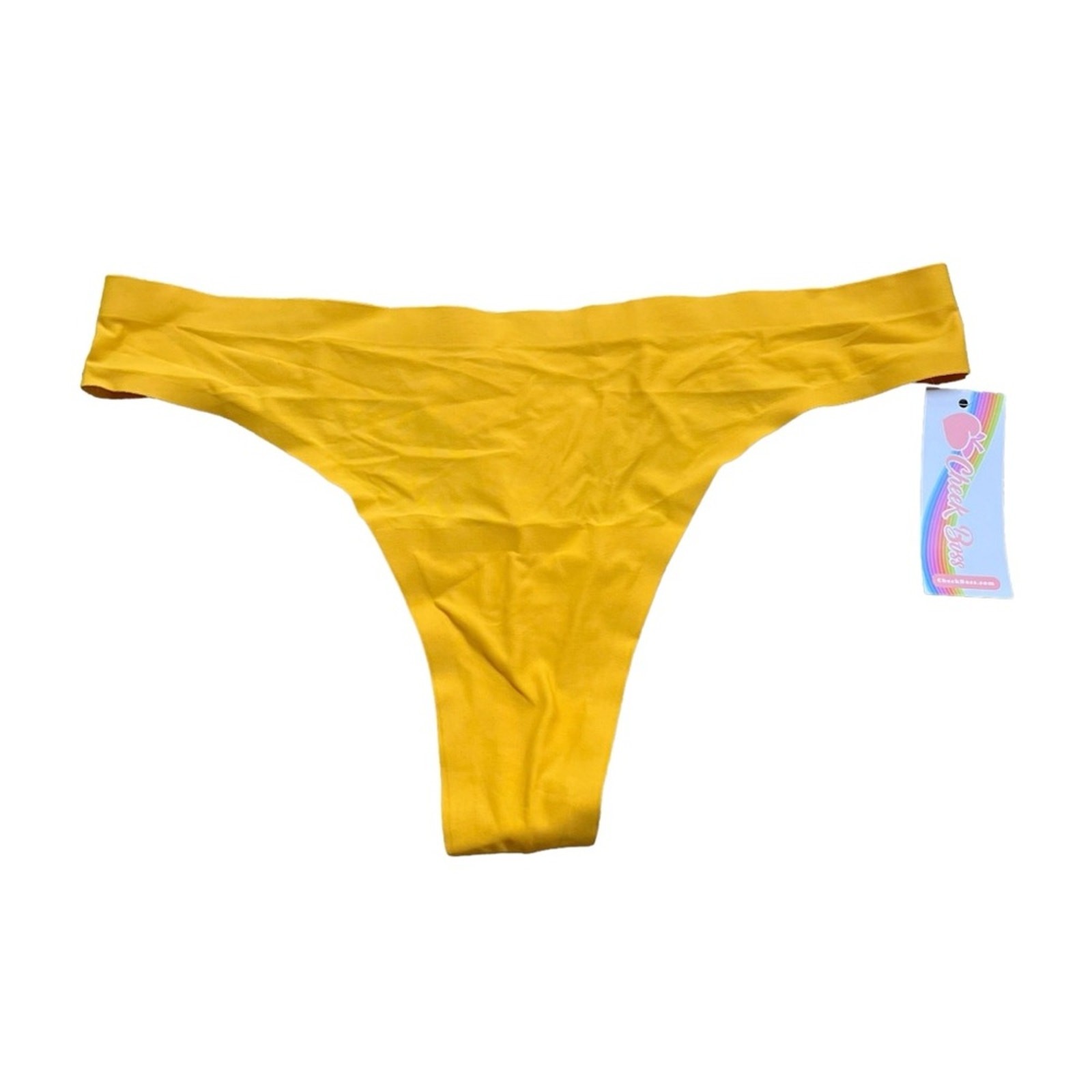 Cheek Boss Thong Size Small Yellow