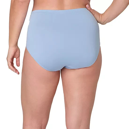 Bali Women’s Soft Comfort Revolution Brief Panties 2-PK Light Blue Size 10/11