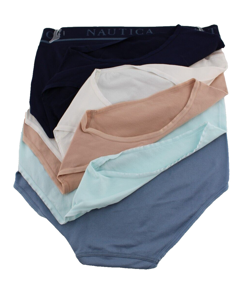 New NAUTICA 5-pk Small Multi Colors Full Coverage Seamless Women Briefs MSRP $48
