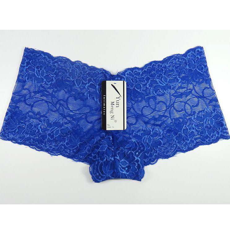 6 Pack Sexy Women Boyshort Lace Bikini Panties Floral Briefs Hipster Underwear