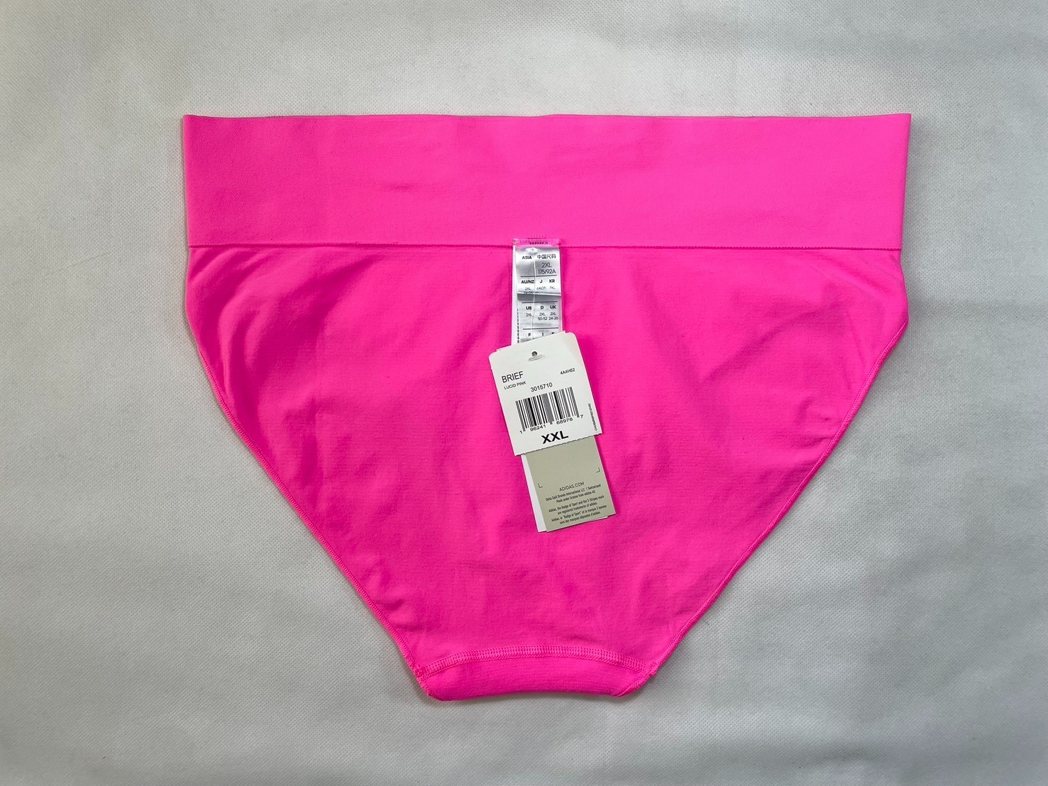 NWT Adidas Women’s XXL 720 Degree Seamless Hi-Leg Brief Style- 4A4H62 Lucid Pink