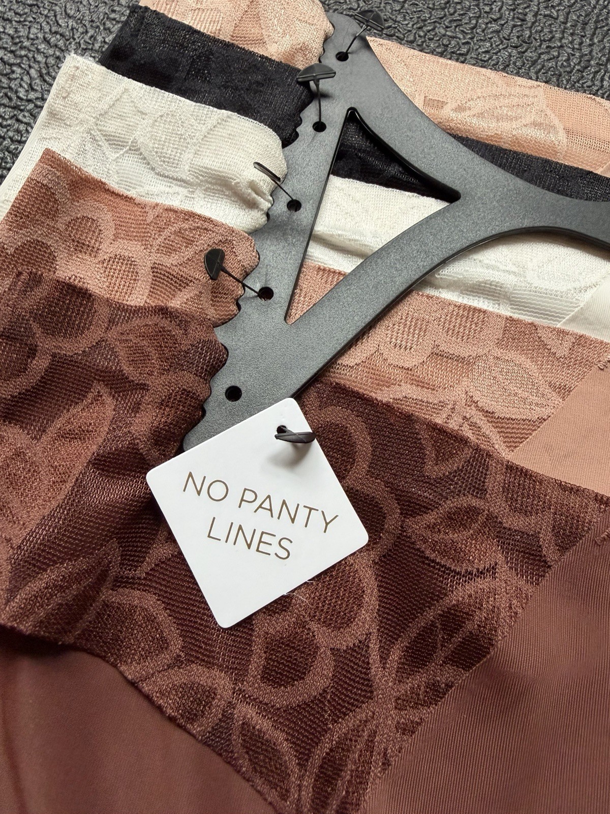5 Pack Nicole Miller No-Show Bikini No Panty Lines M Stretch Panties Tagless