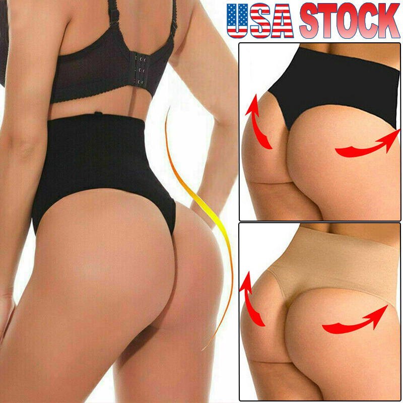 Women Waist Tummy Control Thong Body Shaper Panty Trainer Butt Lifter Shapewear