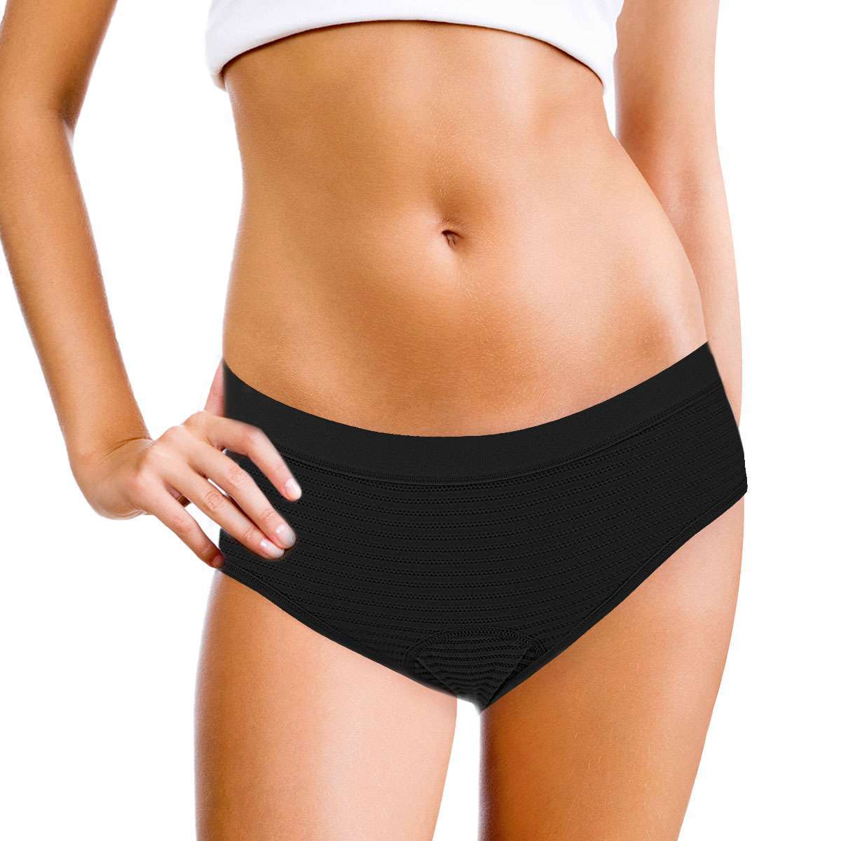 4 Pack Womens Cotton Period Panties Leakproof Underwear Menstrual Briefs Panty