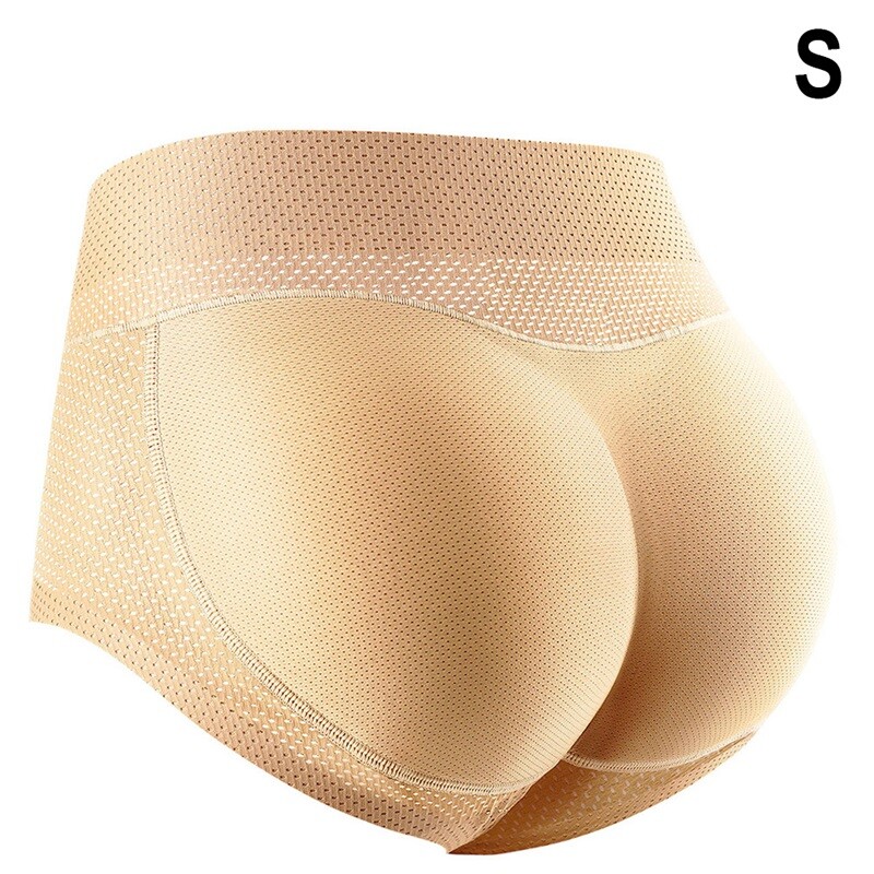 Womens Padded Push Up Panties Shaper Fake Buttocks Seamless Hip Enhancer Briefs