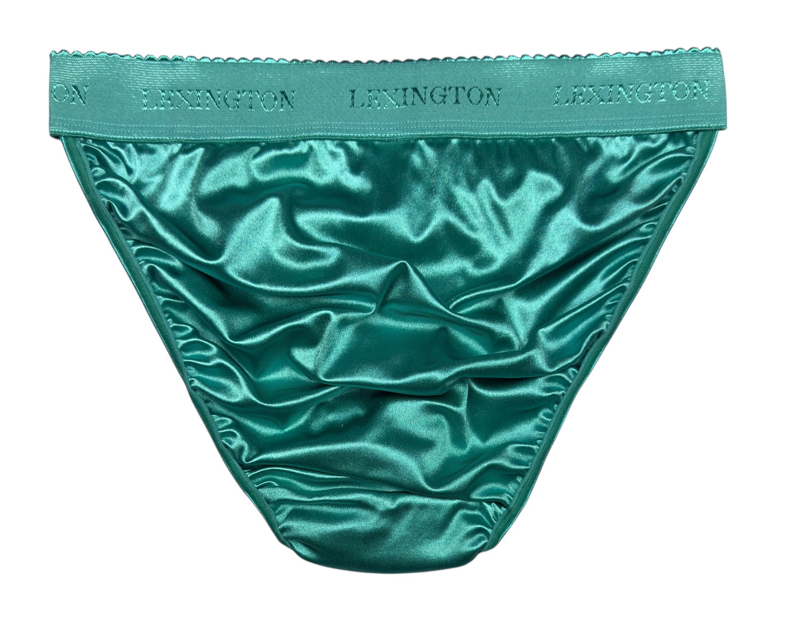 Rio Satin Panty Wide Waistband Teal XL